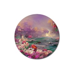 Abstract Flowers  Magnet 3  (round) by Internationalstore