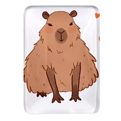 Capybara Art T- Shirt Cute Capybara Art T- Shirt Yoga Reflexion Pose T- Shirtyoga Reflexion Pose T- Shirt Rectangular Glass Fridge Magnet (4 Pack) by hizuto