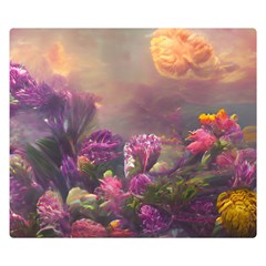 Floral Blossoms  Two Sides Premium Plush Fleece Blanket (small) by Internationalstore