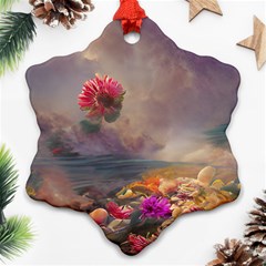 Floral Blossoms  Ornament (snowflake) by Internationalstore