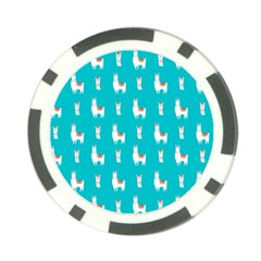 Lama Alpaca Animal Pattern Design Poker Chip Card Guard by Pakjumat