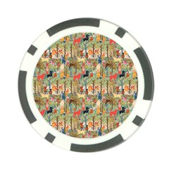 Animal Forest Pattern Poker Chip Card Guard by Pakjumat