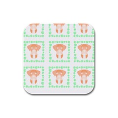 Boxer Dog Pattern T- Shirt Boxer Dog Pattern T- Shirt Rubber Square Coaster (4 Pack) by EnriqueJohnson