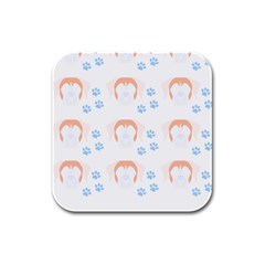 Boxer Dog Pattern T- Shirt Boxer Dog Pattern T- Shirt Rubber Square Coaster (4 Pack) by EnriqueJohnson