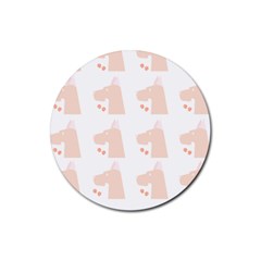 Great Dane Dog Pattern T- Shirt Great Dane Dog Pattern T- Shirt Rubber Round Coaster (4 Pack) by EnriqueJohnson