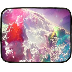 Clouds Multicolor Fantasy Art Skies Fleece Blanket (mini) by Ket1n9