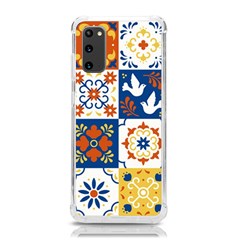 Mexican-talavera-pattern-ceramic-tiles-with-flower-leaves-bird-ornaments-traditional-majolica-style- Samsung Galaxy S20 6 2 Inch Tpu Uv Case by Ket1n9