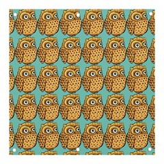 Owl Bird Cartoon Banner And Sign 3  X 3  by Grandong