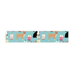 Chihuahua Bubble Kawaii Boba Tea Cute Dog Premium Plush Fleece Scarf (mini) by Grandong