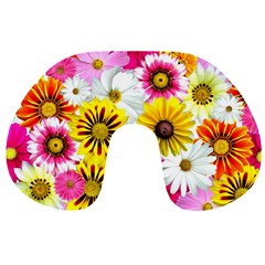 Flowers Blossom Bloom Nature Plant Travel Neck Pillow by Amaryn4rt