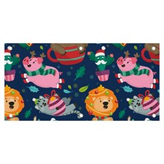 Funny-animal Christmas-pattern Banner And Sign 6  X 3  by Amaryn4rt