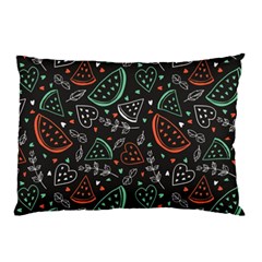 Seamless-vector-pattern-with-watermelons-mint -- Pillow Case (two Sides) by Amaryn4rt