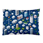 Isometric-seamless-pattern-megapolis Pillow Case (Two Sides) Back