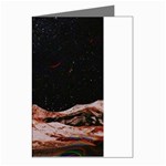 Retro Vintage Space Galaxy Greeting Cards (Pkg of 8) Left