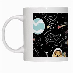 Animals Galaxy Space White Mug by Pakjumat