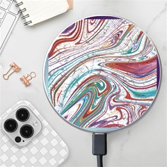 Abstract Background Ornamental Wireless Fast Charger(white) by Pakjumat