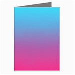 Blue Pink Purple Greeting Card Left