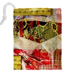 Collage Drawstring Pouch (4XL) Back