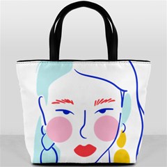 Art Womens Lovers Bucket Bag by Ndabl3x