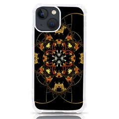 Fractal Stained Glass Ornate Iphone 13 Mini Tpu Uv Print Case