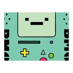 Adventure Time Beemo Bmo Illustration Cartoons Two Sides Premium Plush Fleece Blanket (mini) by Sarkoni