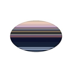 Horizontal Line Strokes Color Lines Sticker Oval (100 Pack)