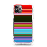 Horizontal Line Colorful iPhone 11 Pro 5.8 Inch TPU UV Print Case Front