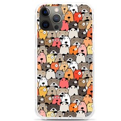 Cute Dog Seamless Pattern Background Iphone 12 Pro Max Tpu Uv Print Case