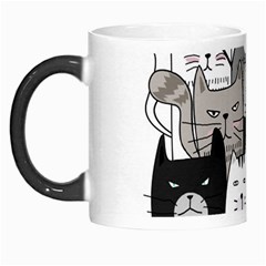 Cute Cat Hand Drawn Cartoon Style Morph Mug by Grandong