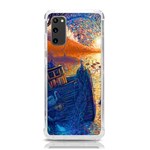 Digital Art Fantasy Impressionism Painting Ship Boat Psychedelic Peacock Mushroom Flamingos Hipwreck Samsung Galaxy S20 6.2 Inch TPU UV Case Front