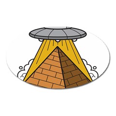 Unidentified Flying Object Ufo Under The Pyramid Oval Magnet by Sarkoni