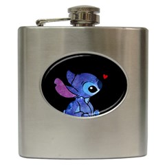 Stitch Love Cartoon Cute Space Hip Flask (6 Oz) by Bedest