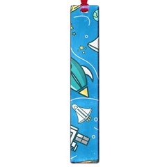 About Space Seamless Pattern Large Book Marks by Hannah976