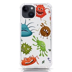 Dangerous Streptococcus Lactobacillus Staphylococcus Others Microbes Cartoon Style Vector Seamless P Iphone 14 Tpu Uv Print Case by Ravend