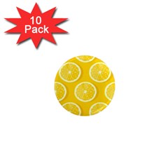 Lemon Fruits Slice Seamless Pattern 1  Mini Magnet (10 Pack)  by Ravend