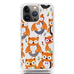 Cute Colorful Owl Cartoon Seamless Pattern Iphone 13 Pro Tpu Uv Print Case by Apen