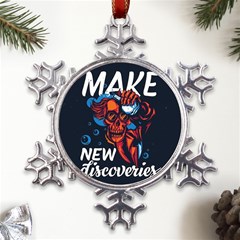 Dont Fear Metal Large Snowflake Ornament by Saikumar