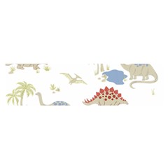 Dinosaur Art Pattern Oblong Satin Scarf (16  X 60 ) by Ket1n9