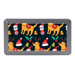 Funny Christmas Pattern Background Memory Card Reader (mini) by Ket1n9