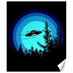 Ufo Alien Night Sky Night Canvas 20  X 24  by Cendanart