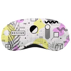 Graphic Design Geometric Background Sleep Mask by Bedest