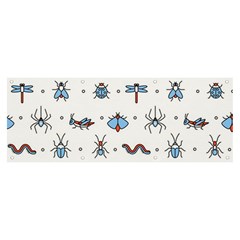 Insects Icons Square Seamless Pattern Banner And Sign 8  X 3  by Bedest