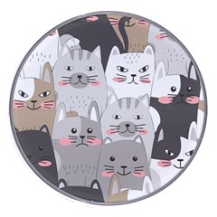 Cute Cats Seamless Pattern Wireless Fast Charger(white) by Bedest