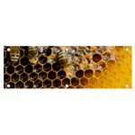 Honeycomb With Bees Banner and Sign 6  x 2  Front