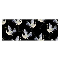 Crane Pattern Bird Animal Banner And Sign 8  X 3  by Bedest