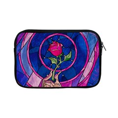 Enchanted Rose Stained Glass Apple Ipad Mini Zipper Cases by Cendanart