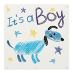 It s a boy Banner and Sign 4  x 4  Front