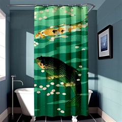 Japanese Koi Fish Shower Curtain 36  X 72  (stall)  by Cemarart