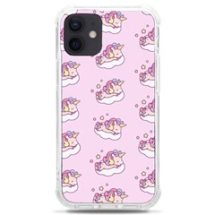 Unicorn Clouds Colorful Cute Pattern Sleepy Iphone 12 Mini Tpu Uv Print Case	