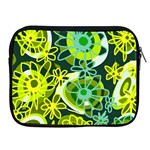 Mazipoodles Love Flowers - Green Lemon Duck Egg Blue Apple iPad 2/3/4 Zipper Cases Front